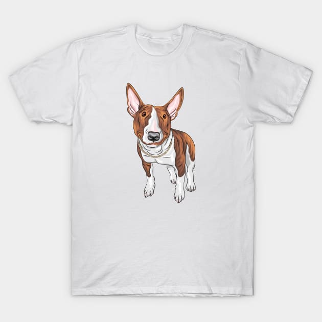 Bull Terrier T-Shirt by kavalenkava